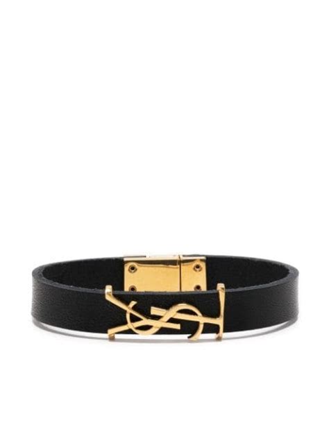 ysl cuffs|yves saint laurent leather bracelet.